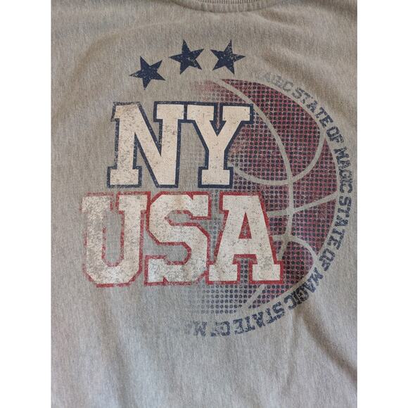 Zara Pullover Sweatshirt NEW YORK Graphic Print - Size Small, Made In Portugal - Picture 10 of 10